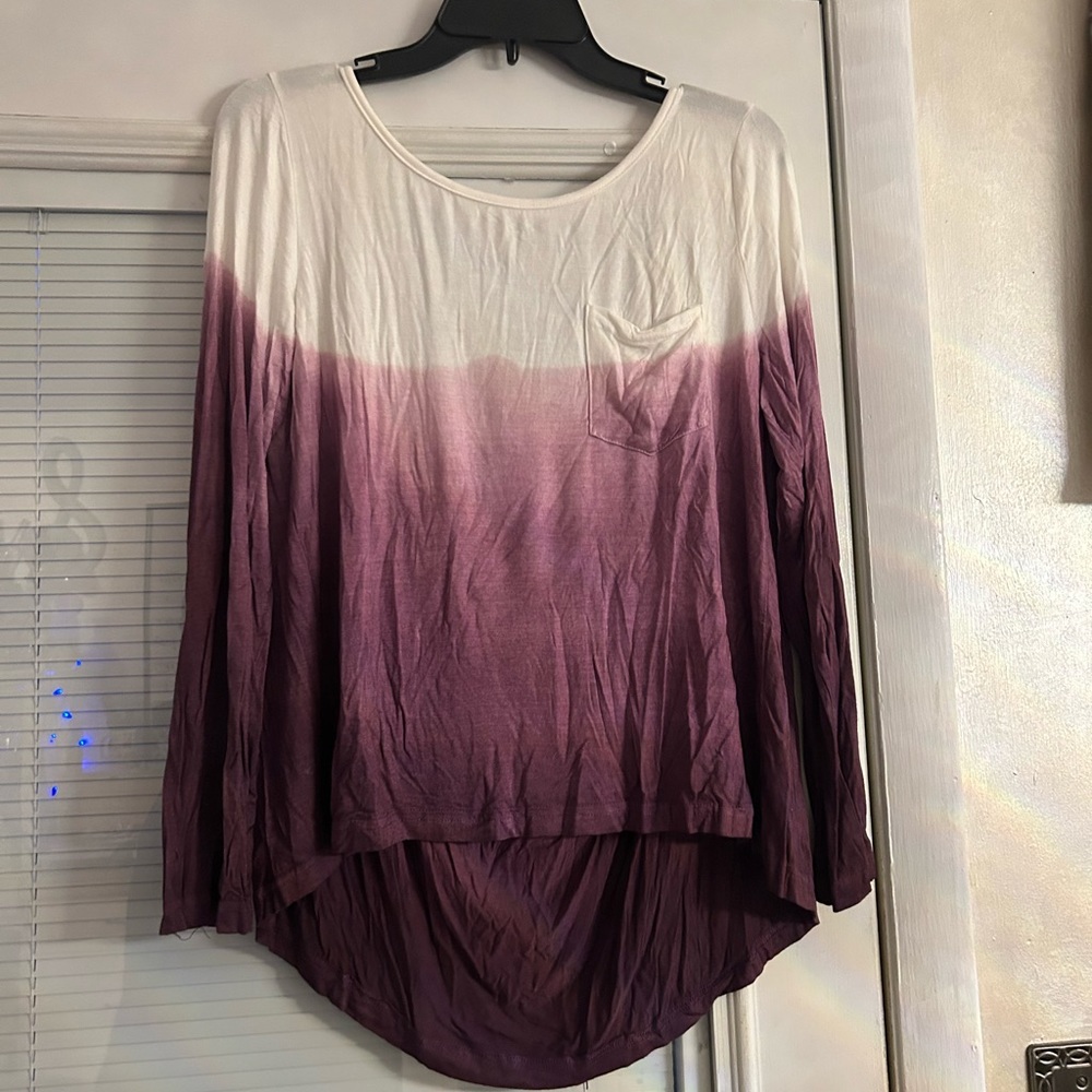 Ombré long sleeve top